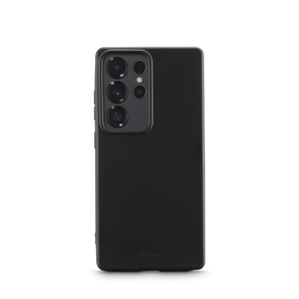 Hama Fantastic Feel Funda para Samsung Galaxy S25 Ultra - Antiadherente Anti-Suciedad - Poliuretano Termoplastico - Bordes Elevados - Color Negro