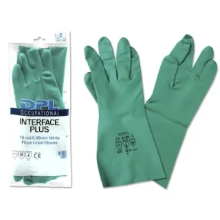 DPL Interface Plus Guantes Industriales Talla 7 - Espesor en Palma de 0,38mm - Color Verde
