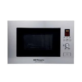Orbegozo MIG 2330 Microondas de Encastre Multifuncion - Potencia 900W - Grill 1000W - Capacidad 23L - 8 Menus de Coccion Automatica - Temporizador Digital - Funcion Descongelacion - Acero In