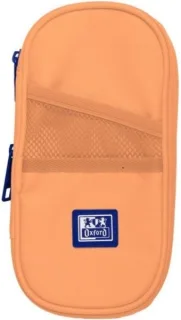 Oxford B-Max Estuche Portatodo Expandible - 1 Compartimento de Gran Capacidad - 2 Bolsillos Exteriores - Fabricado en Material Reciclado - Color Melocoton