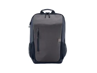 HP Travel Mochila Expandible para Portatil 15.6" 18‑21L - Resistente al Agua - Compartimento Acolchado - Multiples Bolsillos y Accesos Rapidos - Pasador para Trolley - Color Gris