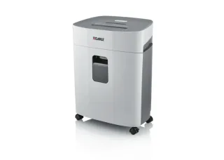Dahle PaperSAFE 260 Destructora de Papel Manual Corte en Particulas P-4 - Destruye hasta 12 Hojas - Papelera de 25L - Con Ruedas - Apta para Papel, Tarjetas, Cd´s - Color Gris