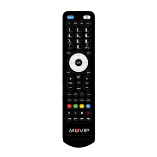 Muvip Mando a Distancia 4 en 1 Universal - Programable - Aprendizaje Desde el Mando Original - Color Negro