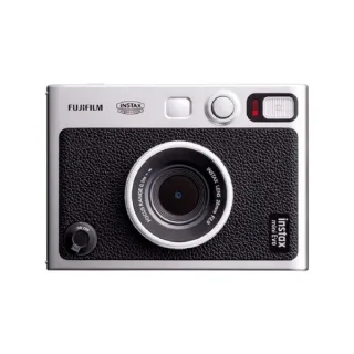 Fujifilm Instax Mini EVO Camara Instantanea Hibrida - Tamaño de Imagen 62x46mm - Exposicion Automatica - Color Negro