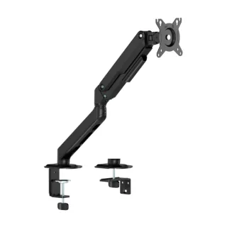 Aisens Soporte de Mesa Eco con Contrapeso Giratorio e Inclinable para Monitor/TV de 17-32" - 1 Brazo y 3 Pivotes - Peso máximo 9Kg - Color Negro