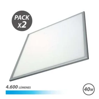 Elbat Pack 2 Paneles LED 60X60 40W 4600LM Luz Fria · Pack de 5 uds.