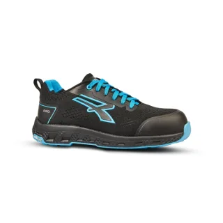 Upower Deon ESD Calzado de Seguridad Funcionales - Talla 35 - Corte U-KNIT Elastico, Puntera Fibertoe, Plantilla Antiperforacion Ultraligera, Suela EVA, Proteccion S1PS HI HRO FO SR - Color