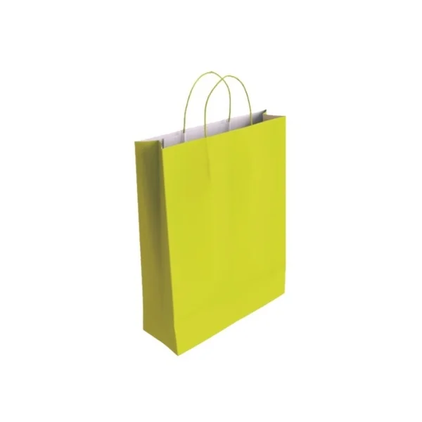 Bismark Bolsa de Papel Celulosa - Medidas 37x12x27cm - Color Pistacho · Pack de 25 uds.