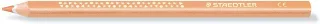 Staedtler Jumbo Noris 128 Lapiz Triangular de Color - Mina de 4mm - Resistencia a la Rotura - Diseño Ergonomico - Color Beige · Pack de 12 uds.