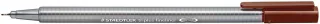 Staedtler Triplus Fineliner 334 Rotulador de Punta Fina - Trazo de 0.3mm - Tinta Base de Agua - Color Pardo Van Dyck · Pack de 10 uds.