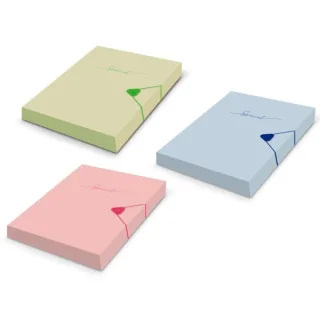Bismark Carpeta para Proyectos A4 - Medidas 310x230x40mm - Fabricada en Polipropileno - Cierre con Goma - Colores Pastel Surtidos · Pack de 12 uds.