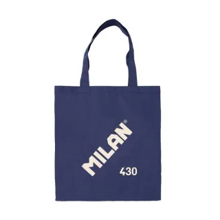 Milan Coleccion 430 Tote Bag Bolsa de Tela - Tamaño 50x38x41cm - Asa Larga 27cm - Tejido 'ripstop' - Color Azul Oscuro