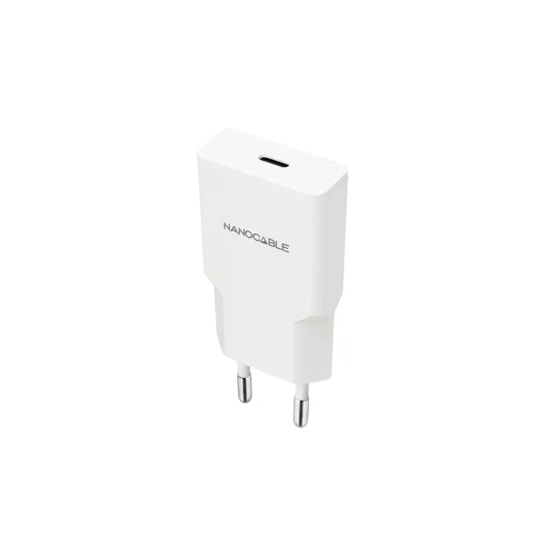 Nanocable Cargador de Pared USB-C/PD 30W - Color Blanco