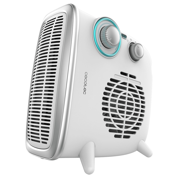 Cecotec ReadyWarm 2070 Max Dual Calefactor Electrico - 1800W - 3 Modos - 2 Niveles de Potencia - Termostato - Uso en Estancias de 15m2 - Ligero y Estable - Funcionamiento Silencioso - Color