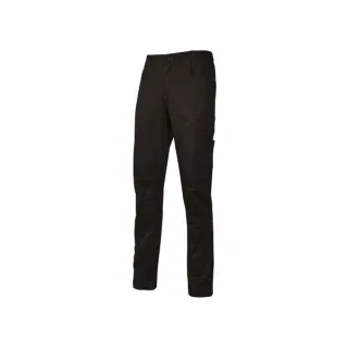 Upower Bravo Top Winter Pantalones de Trabajo Invernales - Talla 2XL - Algodon Elastizado, Triple Costura, Multibolsillos, Cintura Elastizada, Slim-Fit, Proteccion DPI1 - Color Negro Carbon