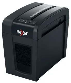 Rexel Secure X6-SL Whisper-Shred Destructora de Papel Manual Corte en Particulas P-4 - Destruye hasta 6 Hojas - Tecnologia de Bajo Ruido Whisper-Shred - Papelera de 10L - Color Negro