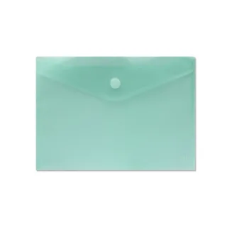 Sobre Portadocumentos A4 - Cierre de Velcro - Fabricado en Polipropileno - Medidas 325x230mm - Verde Transparente