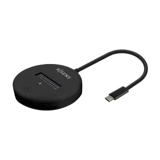 Aisens USB-C Dock M.2 Sata/Nvme-Usb3.1 Gen2 Negra
