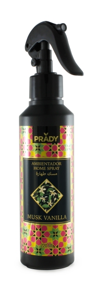 Prady Ambientador Home Spray Coleccion Oriental Musk Vanilla - Frasco de 220 ml - Spray Pulverizador