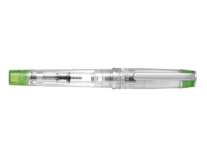 Pilot Prera Pluma Estilografica - Cuerpo Transparente - Incluye Convertidor y Cartucho de Tinta - Color Verde