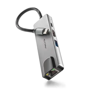 NGS Wonder Dock Supra 4 en 1 Hub USB-C - 1x USB 3.0, 1x USB-C PD 100W, 1x HDMI, 1x RJ45 - Admite Resoluciones Maximas de 4K a 30 Hz - Velocidad LAN de 1 Gbps
