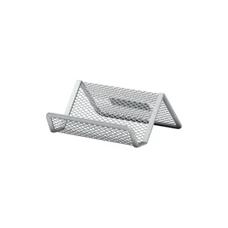 ErichKrause Compass Classic Tarjetero de Sobremesa - Acero Inoxidable - 98x72x45 - Color Plata · Pack de 24 uds.