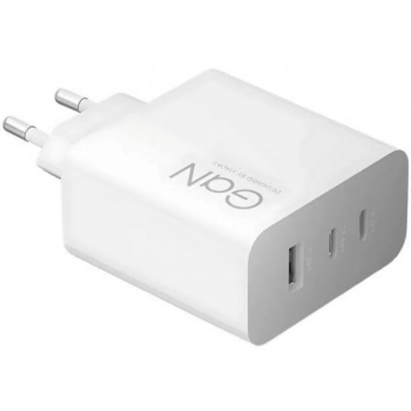 Xiaomi 90W Hypercharge Cargador GAN de Pared para Smartphone - 2xUSB-C + 1xUSB-A - Carga Rapida - Color Blanco