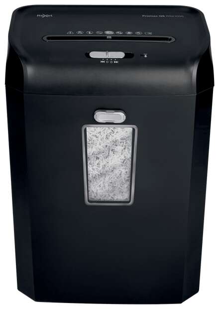 Rexel Promax QS RSX1035 Destructora de Papel Manual Corte en Particulas P-4- Destruye hasta 10 Hojas - Papelera de 35L - Color Negro