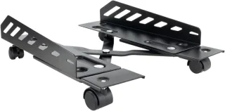 Tooq Soporte para CPU de suelo con ruedas negro