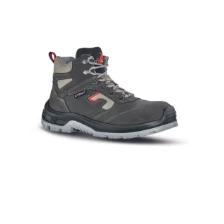 Upower Check L Botines de Seguridad - Talla 35 - Empeine Gamuza Suave, Textile Ultra Transpirable, Puntal Composite, Antiperforacion, Antideslizante, Suela Doble Capa PU, Proteccion S1P FO S