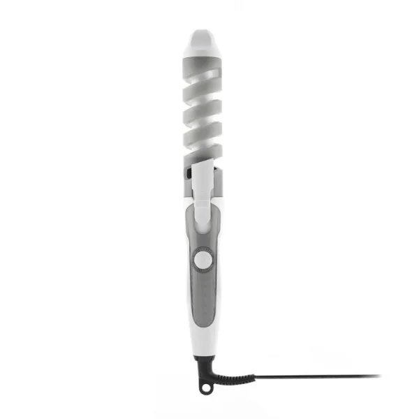 Innovagoods Spihair Rizador Ceramico en Espiral - Potencia 35W - Cable 2m - Temperatura 190ºC - 36mm de Diametro - 33x4.4x3.9cm - Color Blanco y Gris