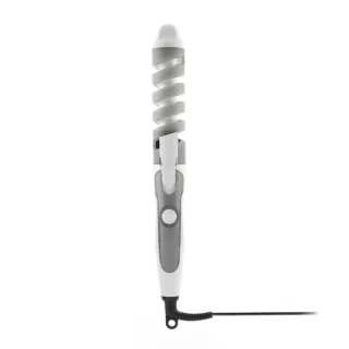 Innovagoods Spihair Rizador Ceramico en Espiral - Potencia 35W - Cable 2m - Temperatura 190ºC - 36mm de Diametro - 33x4.4x3.9cm - Color Blanco y Gris