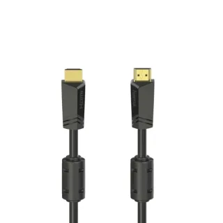 Hama Essential Cable HDMI 4K Macho - Longitud 10m- Soporta ARC - Terminales Chapados en Oro - Ethernet - Velocidad hasta 18Gbps - Blindaje Completo - Color Negro