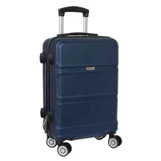 Safta Travel Maleta Trolley de Cabina 20” - Material Resistente ABS y PC - Cierre con Candado - Interior Forrado y Bolsillos - Ruedas Giratorias 360° - 40.1L - 345x200x550mm - Color Azul Mar