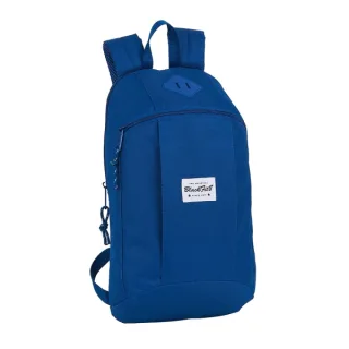 Safta Blackfit8 Oxford Mini Mochila - Hombreras Acolchadas - 8.5L - Asa Superior - Ideal para Uso Diario - Bolsillo Frontal - Ergonomia en Espalda - 220x100x390mm - Color Azul Oscuro