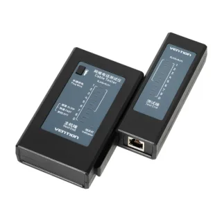 Vention Testeador Manual para Cables de Red RJ45 y RJ11 - Alcance hasta 300m - Color Negro