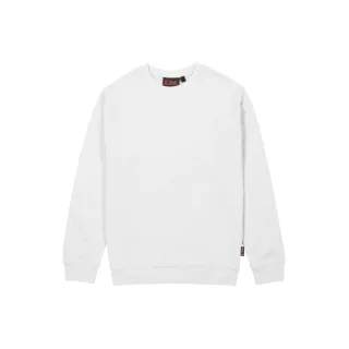 Upower Ombo Sudadera de Cuello Redondo - Talla 2XL - Alta Calidad, Polialgodon Suave, Resistencia a Lavados, Ajuste Comodo, Detalles Elasticos, Proteccion DPI1 - Color Blanco