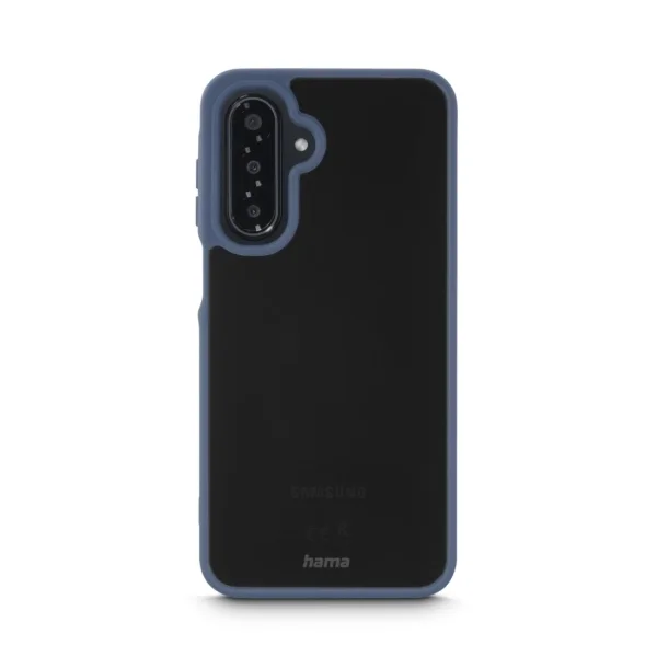 Hama Frame Protect Funda para Samsung Galaxy A17 / A17 5G - Antideslizante - Policarbonato y Poliuretano Termoplastico - Bordes Elevados - Color Azul y Transparente
