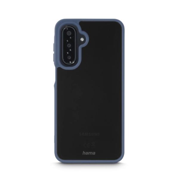Hama Frame Protect Funda para Samsung Galaxy A17 / A17 5G - Antideslizante - Policarbonato y Poliuretano Termoplastico - Bordes Elevados - Color Azul y Transparente