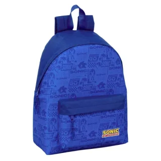 Safta Sonic Mochila - Bolsillo Frontal - Hombreras Acolchadas - Doble Tirador en Cremallera - Asa Superior - 20.80L - 330x150x420mm - Color Azul Oscuro