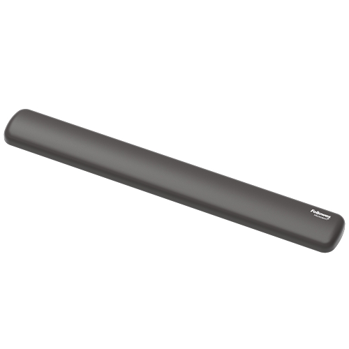 Fellowes Breyta Reposamuñecas para Teclado - Proteccion Antibacteriana Microban - Revestimiento Antipolvo - Tacto Suave - Soporte Ergonomico - Alivio del Dolor - 47x6x1.75cm - Color Negro