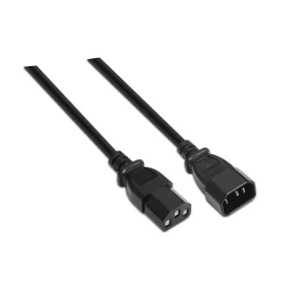 Aisens Cable alimentación C13/H-C14/M negro 1.5m