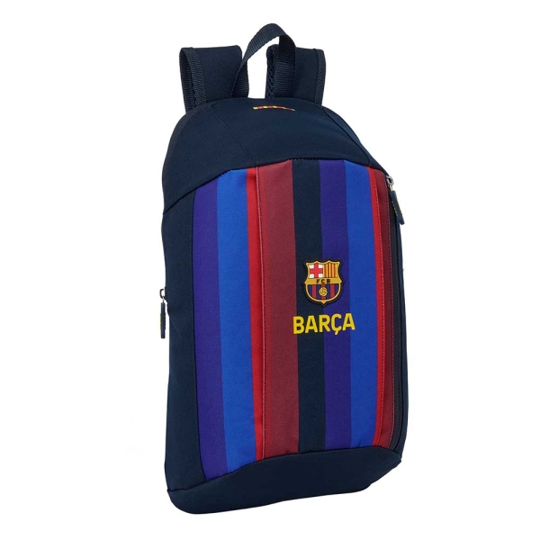 Safta F.C.Barcelona 1ª Equipacion 26/27 Mini Mochila - 8.5L - Hombreras Acolchadas - Cremallera Vertical - Asa - Bolsillo Frontal - Ajustables y Confortables - 22x39x10cm - Color Azul Noche