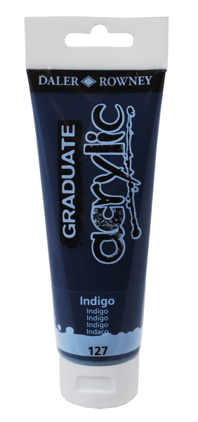 Daler Rowney Graduate Pintura Acrilica - Tubo de Plastico - 120ml - Color Indigo