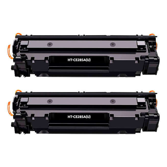 Generico HP CE285A/CE278A/CB435A/CB436A Negro Pack de 2 Cartuchos de Toner Genericos - Reemplaza 85A/78A/35A/36A
