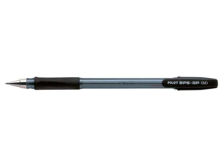 Pilot BPS-GP Boligrafo de Bola - Punta Mediana de 1mm - Trazo de 0.4mm - Recargable - Color Negro · Pack de 12 uds.