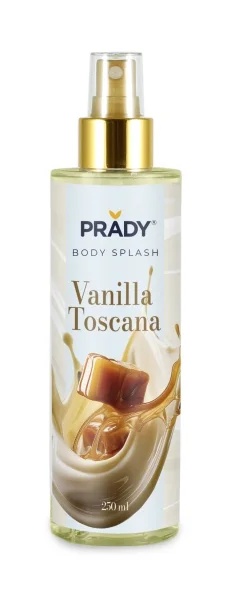 Prady Body Splash Vanilla Toscana - Frasco de 250 ml - Spray Pulverizador