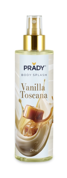 Prady Body Splash Vanilla Toscana - Frasco de 250 ml - Spray Pulverizador