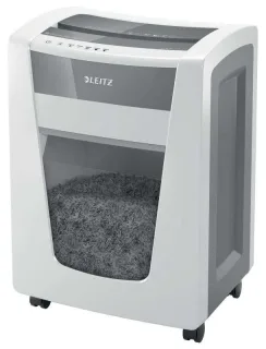 Leitz IQ Office PRO P6+ Destructora de Papel Manual Micro Corte P-6 - Destruye 5 Hojas - Funcionamiento Ininterrumpido de 240m - Color Blanco