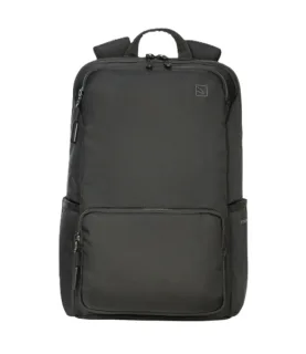 Tucano Terras Mochila Portatil 15,6" - Banda para Trolley - Correas Alcochadas - Bolsillo Antirrobo - Color Negro